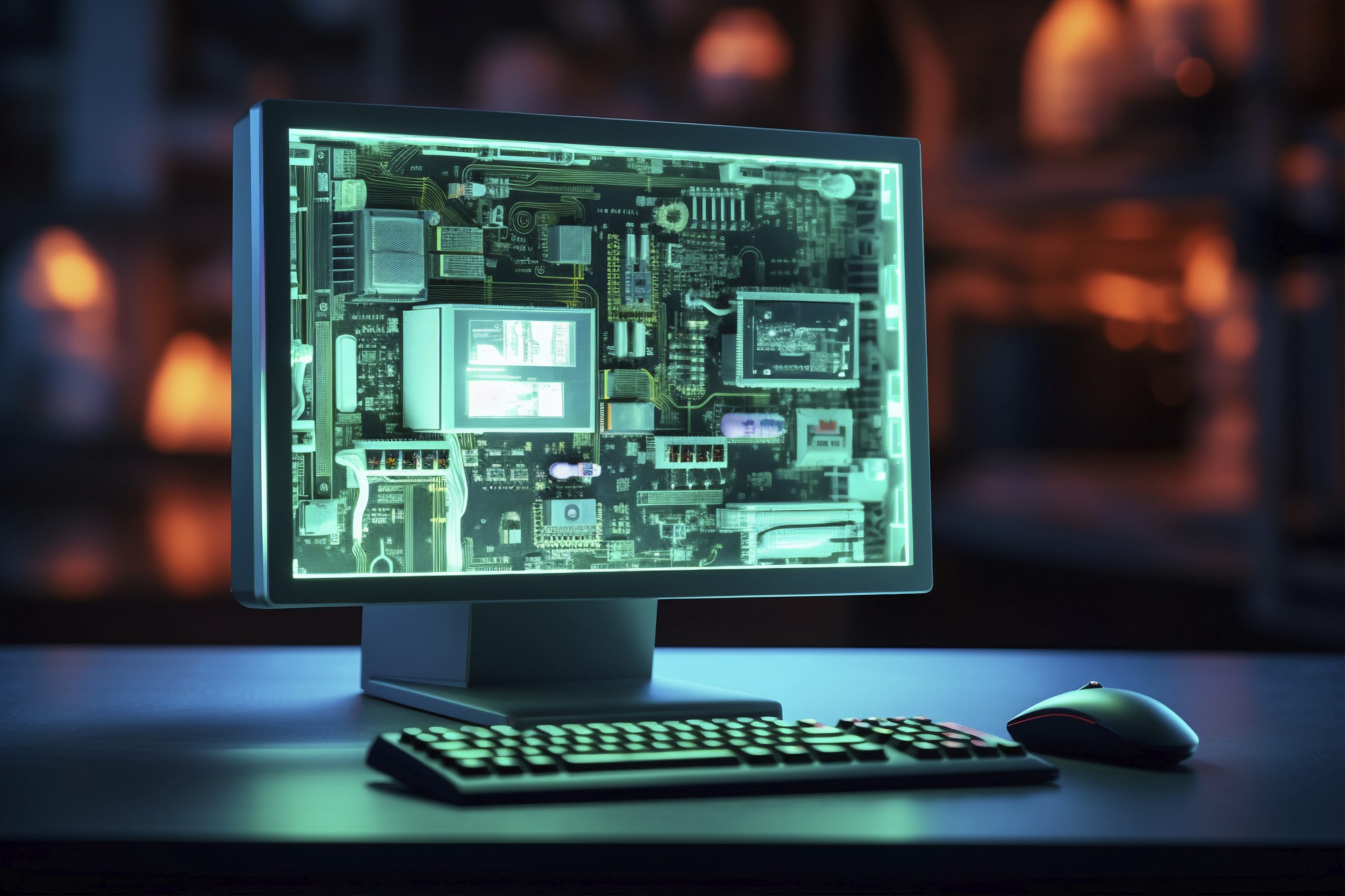 Una computadora futurista